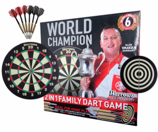 HARROWS T2 Family Dart Game - sada terč a 6 ks šipek