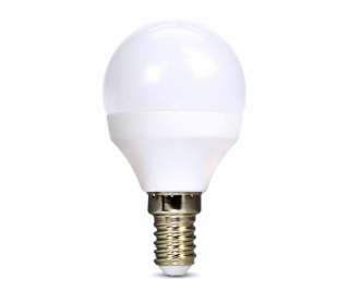 Solight LED žárovka, miniglobe, 6W, E14, 6000K, 510lm