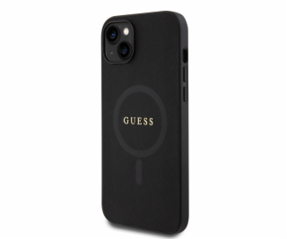 Guess PU Saffiano MagSafe Zadní Kryt pro iPhone 15 Black