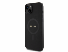 Guess PU Saffiano MagSafe Zadní Kryt pro iPhone 15 Black