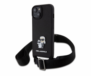 Karl Lagerfeld Saffiano Crossbody Metal Karl and Choupett...