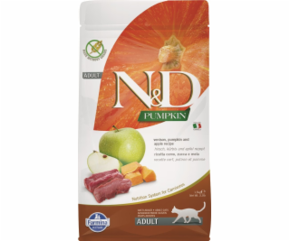N&D PUMPKIN CAT Venison & Apple 1,5kg granule pro kočky