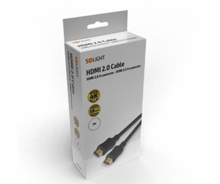 Solight HDMI kabel s Ethernetem, HDMI 2.0 A konektor - HD...