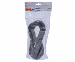 Solight flexo kabel, 3x 1,5mm2, gumová, černá, 5m