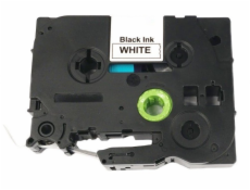 Allprint pro Brother TZE-FX231,12mm x 8m, černý tisk / bílý podklad, flexibilní  