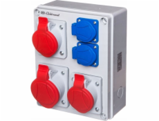 Elektromet RSK-3 940072 rozvádzač 8 modulov so západkami 1X32A/5P 1X16A/5P 2X16A/3P RSK-3 IP44