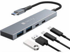 USB HUB Techly Hub USB 4p. 2USB 3.2-2USB-C