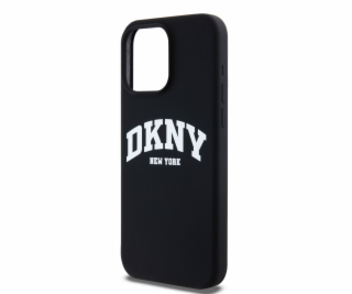 DKNY tekuté silikónové biele tlačené logo MagSafe – púzdr...