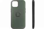Peak Design Mobile Everyday Case Fabric iPhone 15 - šedo-zelené