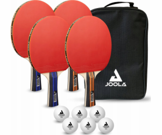 Joola JOOLA FAMILY STOLNÝ TENIS SET 4 SÚŤAŽNÉ RAKETY 6 PO...