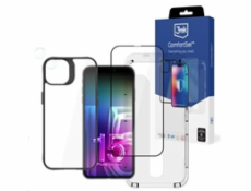 Púzdro 3MK + sklenená obrazovka + šošovka pre iPhone 15 Plus 3mk Comfort Set 4v1 púzdro s temperovanou šošovkou