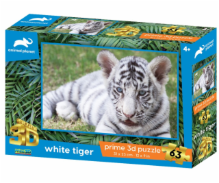 PUZZLE - Biely tiger 63 dielikov 10711
