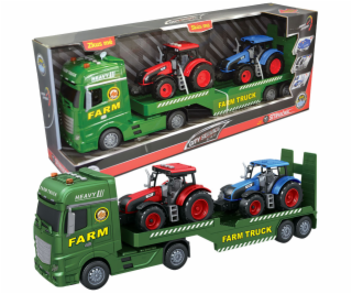1:12 Farmársky ťahač s vlekom a 2 traktory