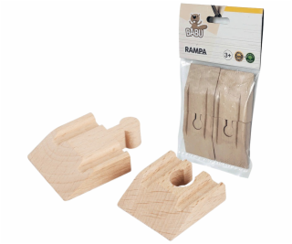 BABU vláčiky - Koľaj rampa 4cm, 4ks