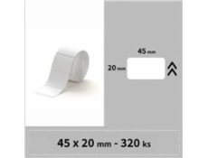 Niimbot štítky R 45x20mm 320ks Biele pre B21, B21S, B3, B1S