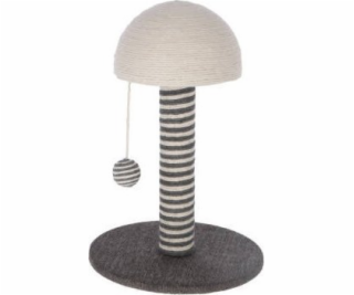 KERBL Funghi Grey and White s loptičkou - škrabadlo pre m...