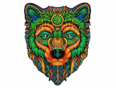 Puzzle Puzzler dřevěné, barevné - Moudrý medvěd