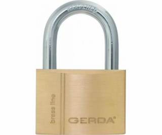 Gerda MOSAZNÝ ZÁMEK GERDA 60mm 2 ks. BLISTER SE 6 KLÍČI