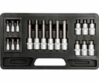 Sada zásuvek Yato Torx 1/4 1/2 T10-T60 18 ks. (YT-7751)