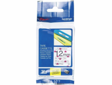 Brother - TZe-MPPH31 páska s růžovými srdci / černá (12mm, 4m)
