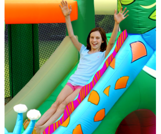 Skákací nafukovací hrad Veselá džungle Žirafa