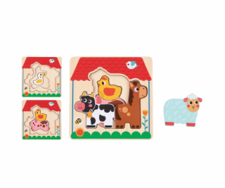 BABU - Viacvrstvové puzzle farma