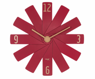 TFA Clock in the box  rot Wanduhr