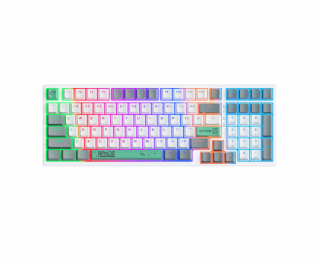 ONIKUMA G38 98 Keys USB Wired Mechanical Keyboard White