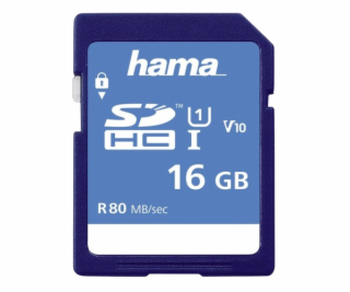 Paměťová karta Hama SDHC 16 GB Class 10, UHS-I 80 MB/s