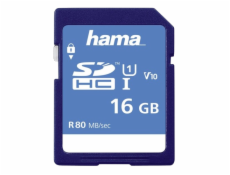 Paměťová karta Hama SDHC 16 GB Class 10, UHS-I 80 MB/s