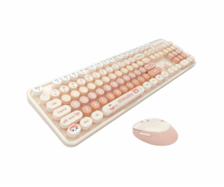 MOFII Sweet New 2.4G Wireless Keyboard + Mouse Set (Orange)