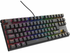 Klávesnice Genesis GENESIS THOR 303 TKL DE GAMING KEYBOARD RGB PODSVÍCENÍ MECHANICKÉ HNĚDÉ ČERNÉ HOT SWAP