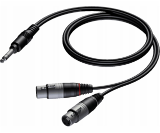Kabel Procab  CAB733/1.5 6,3 mm Jack samec stereo - 2 x X...