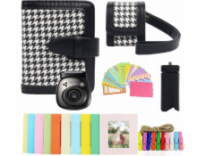 LoveInstant Set 5v1 Příslušenství Pouzdro Samolepky na album Rámečky Stativ pro Fuji Instax Pal / Black