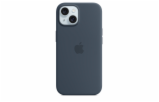 iPhone 15+ Silicone Case with MagSafe - Storm Blue