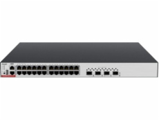 Switch RUIJIE Managed Switch Ruijie | L3| 24 1Gbit portů + 4 SFP+ 10Gbit porty | 24 PoE+ portů (740W max) | 1 ventilátor, 2 sloty pro napájení (nejsou součástí dodávky) | Nosič