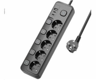 Viking síťová prodlužovací zásuvka YC53S, 5x AC 230V, 1x ...