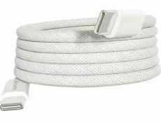 4smarts Magnetický USB-C kabel 4smarts RollUp kabel 1,5 m, bílý