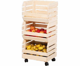 Kesper Kartoffel- & Obsthorde - 3 tlg., FSC®-zertifiziert...