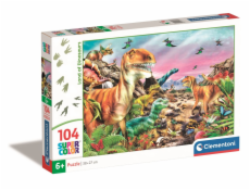Puzzle 104 země dinosaurů