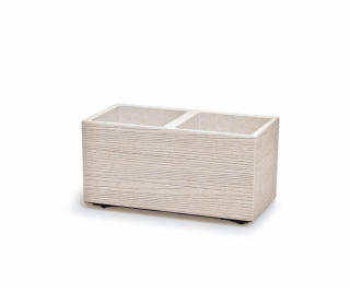 Květináč Prosperplast MADERA CASE eco wood 57,7 cm bílý eco