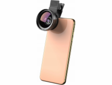 Apexel Set 2v1 objektiv makro filtr 12,5x a širokoúhlý 0,45x pro telefon / Apl-0,45wm