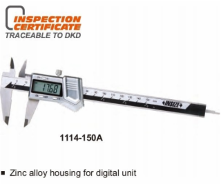 Velikost CALIPER 150 DIGITS. 6 SQ ZINKOVÉ POUZDRO /CERT.