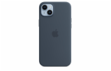 iPhone 14+ Silicone Case with MS - Storm Blue