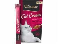 MIAMOR Cat Cream Beef - maškrta pre mačky - 6x15g
