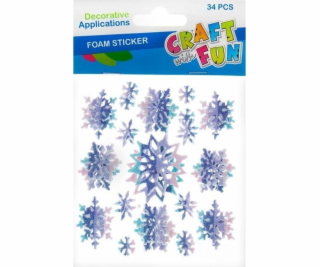Craft with Fun CF EVA DECORATION STARS FRESH 34KS 12/288