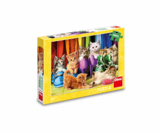 Dino Puzzle Barevná koťátka 300 XL dílků