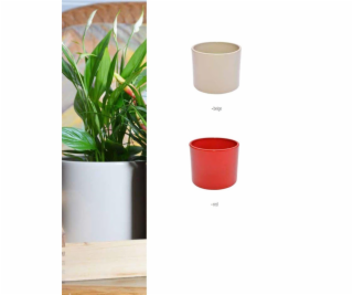 Keramický hrniec DOMOLETTI WALEC STRUCTUR, O28 cm, hnedý
