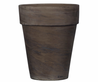 Hrniec Domoletti BASALT, keramika, O 110 mm, tmavo hnedý