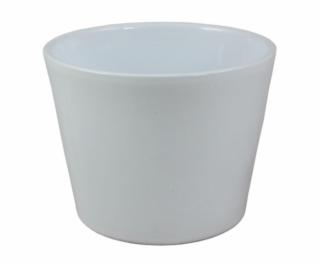 Hrniec Domoletti 44012/007, keramika, O 11,5 cm, biely